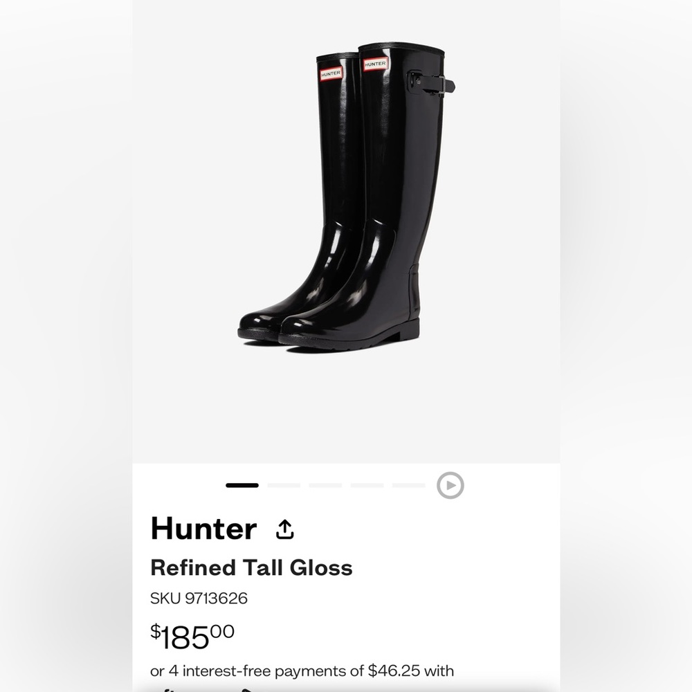 Hunter Refined Tall Gloss Boots